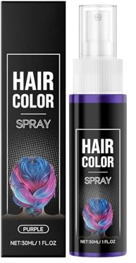 Temporäres Haarfarbspray, Waschbares Design, 30 Ml, Nicht Klebriges Haarspray, Buntes -Make-up, Schnell Trocknende Formel, Für Cosplay, Geburtstag, Weihnachten, Party, Bühne, Verkleidung, Rollen