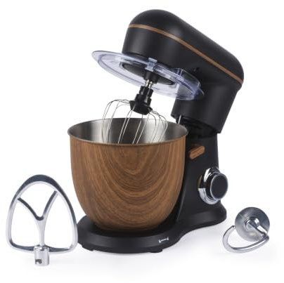 Salter Toronto Stand Mixer, 5L, 1300W | 10 Speed Settings, Pulse Function, Tilt-Head Design, Stainless Steel Bowl, Splash Guard, Paddle Dough Hook Whisk Included