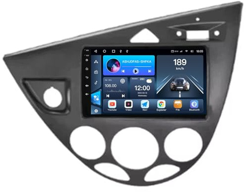 Android 15 Radio para Ford Fiesta 1995-2001 Focus MK1 1998-2004 con Wireless Carplay y Android Auto, Pantalla Táctil Incell 7 Pulgadas con GPS WiFi Bluetooth FM RDS Cámara Trasera(4-Core(1G+32G))