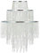 Waneway Chandelier Light Shade for Ceiling Pendant Light, Easy Fit Crystal Lamp Shade Lampshade for Bedroom, Living Room, Hallway, Wedding or Party Decoration, Diameter 32 cm, 3 Tiers