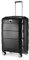 HAUPTSTADTKOFFER - Britz - Hartschalen-Koffer mit Laptopfach Koffer Trolley Rollkoffer Reisekoffer Erweiterbar, TSA, 4 Rollen, 65.5 cm, 60 Liter, Schwarz