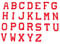 Iron on Patches Letters 26pcs A-Z Alphabet Patches Animal Shaped DIY Motif Iron On Or Sew On Patches Appliques for Jeans Jackets Backpacks(Style 2)