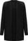 WearAll Women's Plus Cable Knitted Open Pocket Cardigan Chunky Long Sleeve Grandad - Black - 16-18