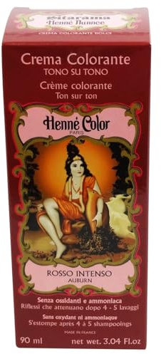 Henne Nuance, Crema colorante Rosso intenso auburn, 90 ml