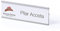 FUN FAN LINE - Set de 20 Identificadores Magnéticos personalizables 3 en 1 (25x70mm) - Ideal para trabajo - Identificador de Trabajo con Nombre Personalizable Magnético
