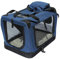 YATEK Hundetransportbox Faltbare Hundetasche mit seitlichen und oberen Taschen, mit hoher Sichtbarkeit, Komfort und Sicherheit für Ihr Haustier. (Größe L (70 x 52 x 52 cm))