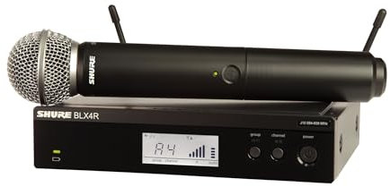 DOSNTO Shure BLX24R/SM58 Rack Mount Wireless Microphone System with SM58 Handheld Vocal Mic