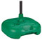 Relaxdays Base per Ombrellone, da Riempire con Acqua o Sabbia, Asta D: 25-32mm, Piedistallo in Plastica, 44x42 cm, Verde