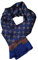 UK_Stone Halstuch Herren 100% Seide Schal Vintage Pattern Seidenschal Herrenschal, (Steigbügel Pattern Dunkelblau)