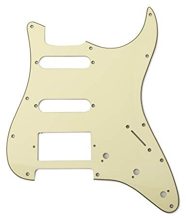 Alnicov 3Ply SSH E-Gitarre Pickguard Scratch Plate und Back Plate Set für E-Gitarre, Mint Green