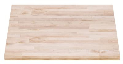 Butcher Block Work Bench Top - 30 x 30 x 1.5 in. Multi-Purpose Maple Slab for Coffee Table, Office Desk, Cutting Board, Bar Table - Natural Finish Table Top and Compatible Base Leg Units by DuraSteel