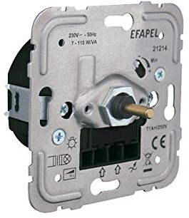 WITTKOWARE UP-Einsatz, Dreh-Dimmer, Aus/Wechsel, LED 3.35W
