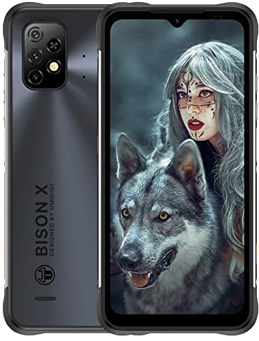 UMIDIGI Movil Resistente, Bison X10 Teléfonos Movil Libres,6.53'' HD 6150mAh Batería IP68/IP69K 20MP+8MP Cámara 4GB+64GB Android 11 4G Smartphone Libre