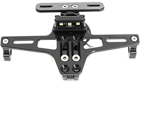 JKSM Motorcycle Plate Holder Motorcycle License Number Plate Holder Bracket With Light Adjustable For Yamaha Bws R25 R3 Mt03 Msx Number Plate Bracket