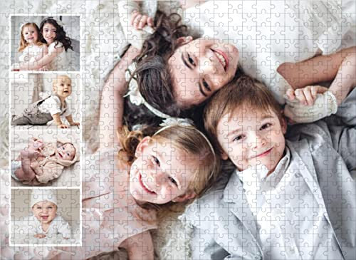Foto Puzzle Personalisiert 1000 500 300 120 Teile für Erwachsene Jungen Mädchen Holzpuzzle,Puzzle mit eigenem Foto gestalten,ideal als persönliches Fotogeschenk