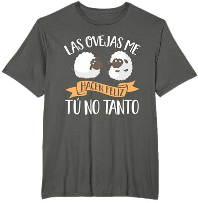 Corderos & Amante De Las Ovejas Ropa Agricultura Las Ovejas Me Hacen Feliz Pastor Camiseta Jersey Negro Manga Larga Unisex-niños Pequeño