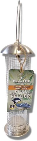 Copdock Mill Stainless Steel Heavy Duty Peanut & Sunflower Heart Feeder
