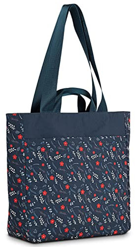 SKPAT - Laptoptasche - Frauen Laptoptasche. Businesstasche. Aktentasche und Schultertasche in einem - Business Taschen Damen. Handtasche Damen Umhängetasche, Marine Blau