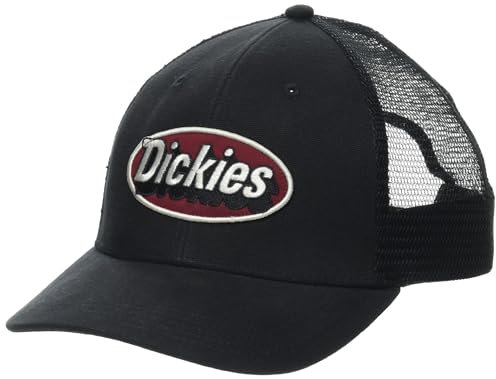 Dickies Herren Trucker-Kappe mit Patch-Logo Verschluss, Schwarz, Einheitsgröße