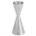 Jigger da Cocktail Doppio, Barra di Misurazione in Acciaio Inossidabile Jigger a Foglie a Righe Doppia Testa Cocktail Bartending Jigger Cup per Bar Tool Bartending Bartender (30 ml 60 ml)