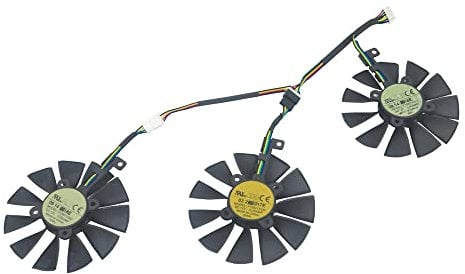 RAKSTORE T129215SU PLD09210S12HH Graphics Card Cooling Fan Compatible with ASUS STRIX GTX 980 Ti GTX 1060 GTX 1070 GTX 1070Ti GTX 1080 GTX 1080 Ti RX 580 RX 480 Cooler Fan
