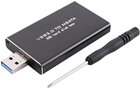 Buerjia Boîtier SSD USB 3.0 vers MSATA Adaptateur de Disque Dur M2 SSD Boîtier de Disque Dur Externe Boîtier de Disque Dur