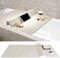 Badewannenabdeckung, 170x75x0.7cm Faltbar Badewanne Brett Staubdicht Wasserdicht Bathtub Tray, Bezug für Badewanne PVC Badewannenbretter Dämmplatte Badregal für Hause-Weiß