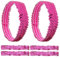 GORGECRAFT 12-Teiliges Pailletten-Stirnband Elastisch Leuchtend Dehnbar Glitzernd Modisch Verstellbares Haarband Zubehör-Set Für Damen Sport Tanz Party Teams Geschäft (Dunkelrosa)
