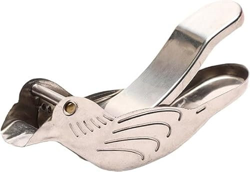 Edelstahl Manuelle Zitronenpresse Edelstahl Zitronenpresse Vogelform Zitronenpresse Tragbare Hand Fruchtpresse für Zitrus Orange Limette Granatapfel Manuelle Entsafter