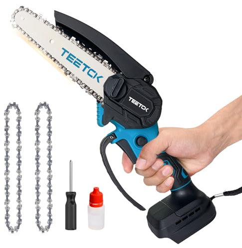 Mini-Chainsaw Cordless for Makita 18V Battery 6 Inch Handheld Small Chainsaw with Chain & Security Lock for Wood Cutting Tree Trimming (Tool Only)
