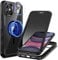 seacosmo Magnetic for iPhone 11 Case, Privacy Phone Cover Compatible with Magsafe Built-in 9H Tempered Glass Screen Protector and Camera Protective Full Body Shockproof Case for iPhone 11 - Black