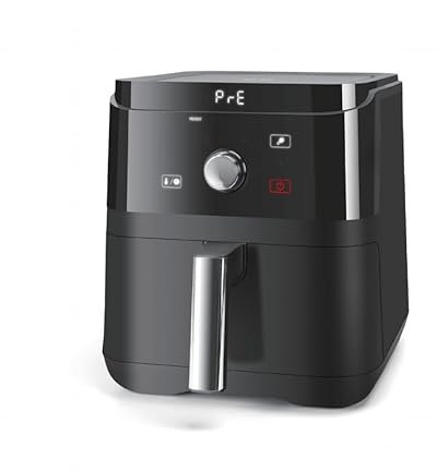 Taylor Swoden Freidora aire 6 litros, Air Fryer con Pantalla Táctil LED+Perilla, Freidora de aire sin aceite con 6 funciones y precalentar, Temporizador, Control de Temperatura, 1700W