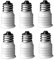 Light Bulb Socket Adapter E12 to E14 Lamp Bulb Converter Screw in Thread Adapter Holder 6PCSLight Bulb Socket Adapter, Light Bulb Converter, Lamp Socket Adapter, E12 to E14 Adapter, Lamp Holder Co