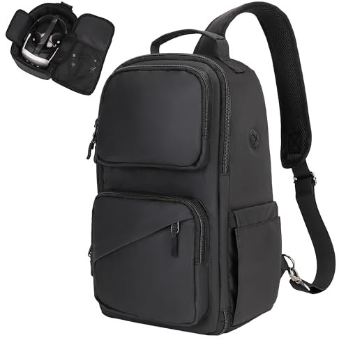 GDNasist VR-Tasche - Kompatibel mit Meta Quest 3/Oculus Quest 2/Vision Pro/Pico 4 - Reise-Aufbewahrung für Gaming-Headset, Touch-Controller und Zubehör