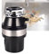 LXIXMQWT Tritatutto for Rifiuti Alimentari da Cucina sotto Il Lavello, 3/4 HP, 2800 Giri/min, Tritatutto for Cucina Domestica, con Copertura Antispruzzo/Protezione da Sovraccarico(Black)