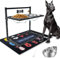 Gamelles surélevées pour chiens de grande taille et chiens de très grande taille, support de gamelle surélevée réglable en hauteur avec deux gamelles de 3 000 ml (13 à 14 tasses) en acier inoxydable