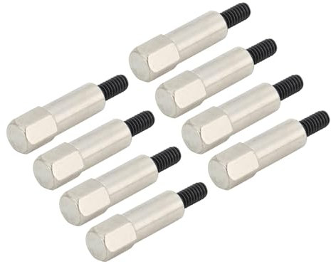 Yechiry Boulons de Couverture de Soupape 8 PCS, Kit de Goujon à Tête Hexagonale Chromée en Acier Inoxydable, s'adapte à 283 302 305 307 327 350 383 400 En-tête du Moteur