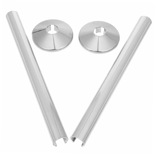 Amosfun Radiator Cap Covers Plastic Sleeves MDF Radiator Pipe Covers for Central Heating Easy Install