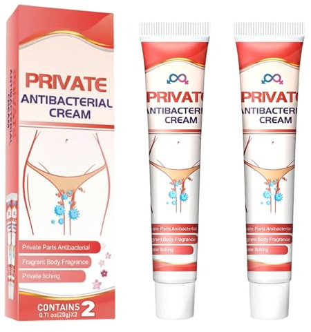 2 Stück Intim Antibakterielle Creme für Männer und Frauen, Antimykotische Juckreizcreme zur Schnellen Linderung von Brennen, Rötung und Geruch, Sanfte Pflege der Intimzone
