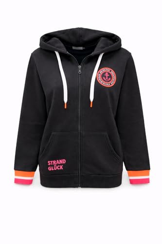 Zwillingsherz Sweatjacke Damen mit Kapuze & Reißverschluss – Übergang Frühling Herbst