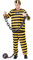 FIESTAS GUIRCA Häftling Kostüm Herren, Sträflingskostüm Herren, Gefängnis Kostüm Karneval - Gr M 48 – 50 - Prison Costume, Kostüm Häftling Erwachsene, Kostüm Gefangener Fasching, Knasti Kostüm Herren