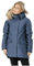 Helly-Hansen Damen Rana Isolierte Parka mit Kapuze und abnehmbarem Kunstpelzbesatz, 689 Evening Blue, Small