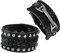 MILAKOO Black & Brown Armband Manschette Gürtel Armband Armreif Leder Seil schwarz Punk Rock Armband 6-8 