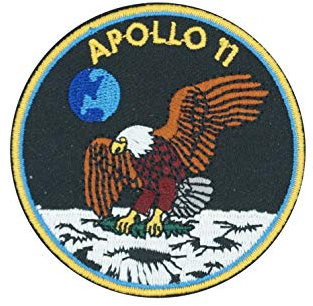 NASA Apollo 11 Logo Aufnäher zum Aufbügeln gewebt