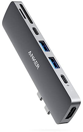 Anker PowerExpand Direct 7-in-2 USB-C Hub für MacBook, USB-C Adapter mit Thunderbolt 3 USB-C (100W PD), 4K HDMI Port, USB-C & USB-A 3.0 Datentransfer, SD & microSD Speicherkartensteckplatz