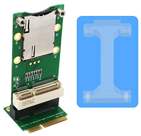JMT Mini PCI-E Adattatore con fessura per ogni SIM Installazione Verticale per 3G / 4G HSPA WWAN MODEM GPS LTE per il Computer portatile Computer Desktop
