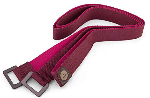 Bodhi Yogamatten-Tragegurt | Schultergurt für alle Yogamatten | Länge 165 cm | Einstellbare Schlaufe | Leicht, Robust & Schmutzabweisend | Maschinenwaschbar (aubergine/berry)