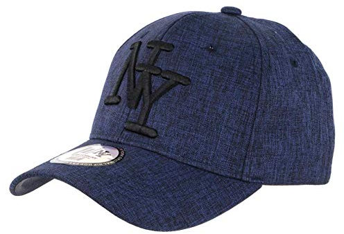 Hip Hop Honour Cap NY, Blau, Denim, Leinen und Jeans, trendige Klasse, Baseball Laxy – Größe: Einheitsgröße – Farbe: Blau – Unisex, blau, Einheitsgröße