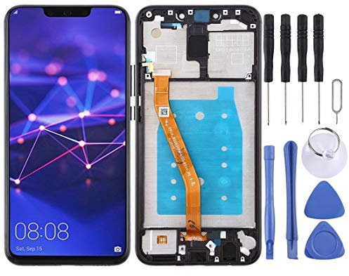 ranjin Compatible with Huawei Pantalla LCD y Conjunto Completo de digitalizador con Marco for Huawei Mate 20 Lite/Maimang 7 (Color : Black)