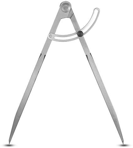 SUSSURRO Profi Schreinerzirkel aus Kohlenstoffstahl, Zirkel 300 mm großer Durchmesser Zirkel für Architekten, Industrie-Zirkel, Präzisions-Werkzeug, Kottrenner, Industriemarkierungsmesser